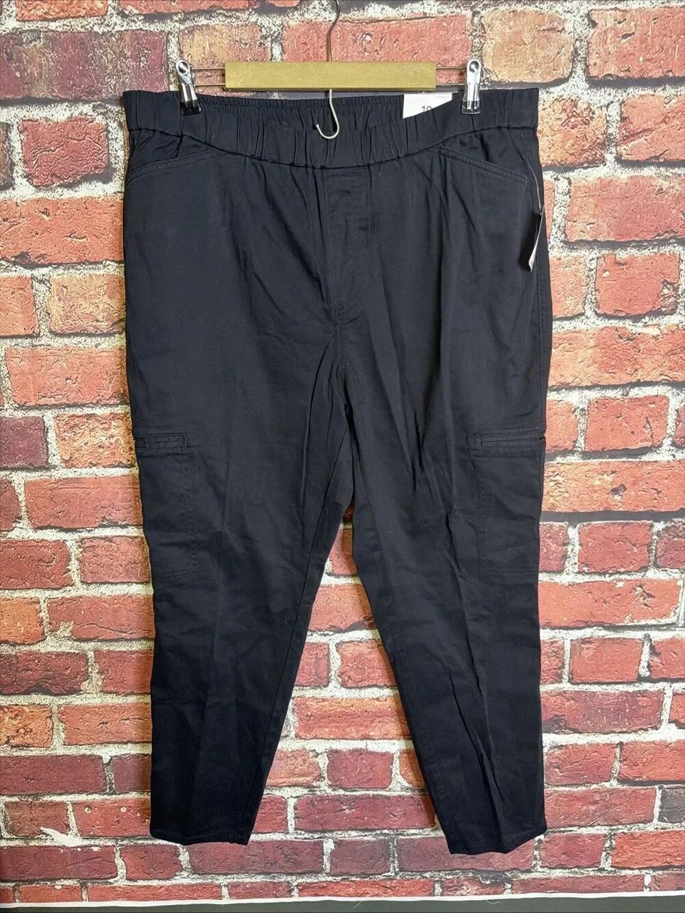 NWT Lands' End Women's Plus Size 18 Blue Slim Leg Pants Black